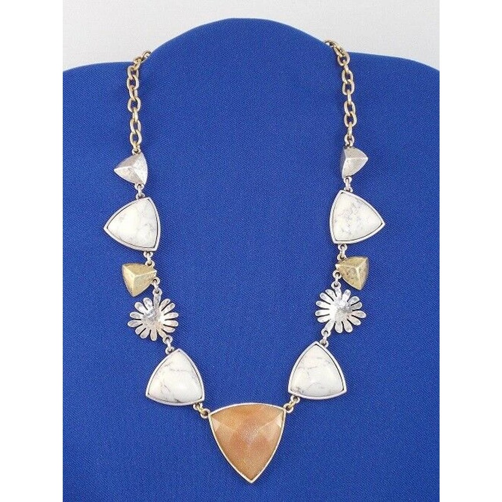 LUCKY BRAND Two Adorn You Topaz White Stone Necklace